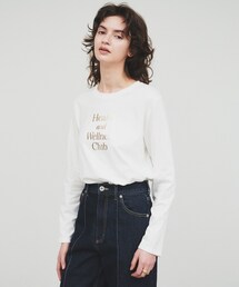cloenc | 【手洗い可】箔プリントロゴTシャツ(Tシャツ/カットソー)
