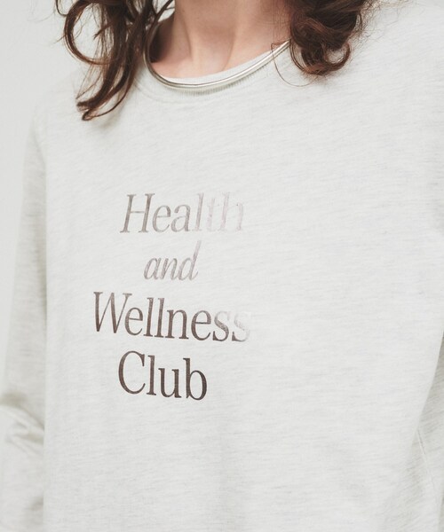 cloenc（クロエンス）の「【手洗い可】箔プリントロゴTシャツ（Tシャツ/カットソー・レディース・ホワイト/ライトグレー/スミクロ・02）」の16枚目の写真