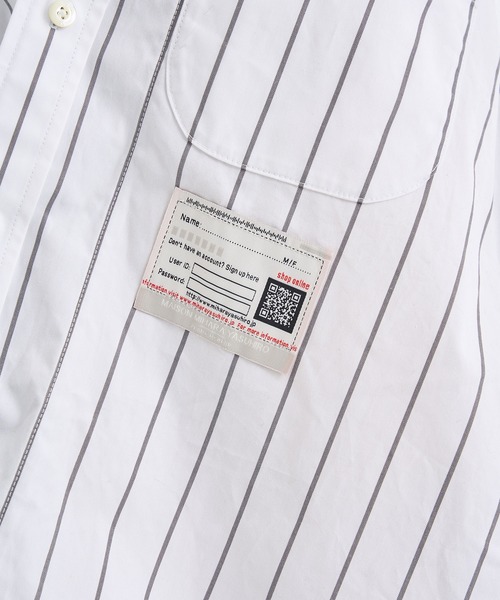 Maison MIHARA YASUHIRO（メゾンミハラヤスヒロ）の「【Maison MIHARAYASUHIRO/メゾンミハラヤスヒロ】SHIRTS COMBINED SKIRT/シャツコンビスカート（スカート・レディース・ブラック/ホワイト・38/36）」の13枚目の写真