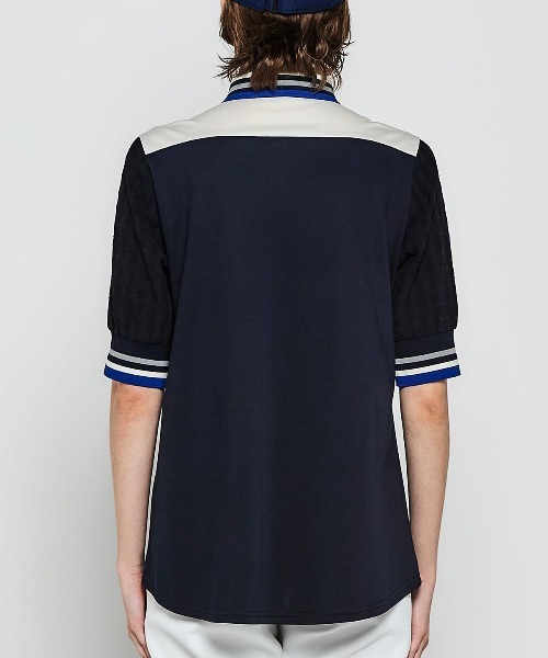 Picone CLUB(ピッコーネクラブ)の「袖切替ポロシャツ(ポロシャツ・レディース・ホワイト/ブラック/ネイビー・L/M/S)」の17枚目の写真