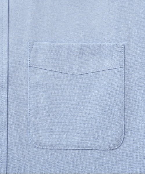 GLAZOS（グラソス）の「【大人向けサイズあり】オックス・ボタンダウン長袖シャツ（シャツ/ブラウス・キッズ・ホワイト/サックスブルー・S/M/L/LL）」の7枚目の写真