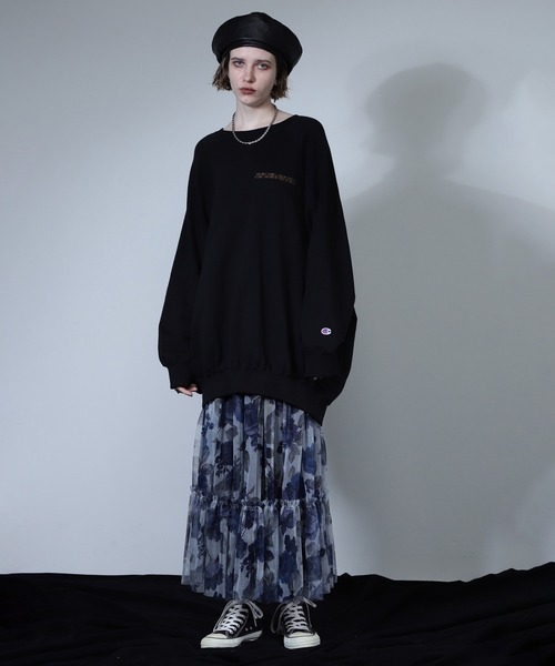 ROSE BUD(ローズバッド)の「(CREOLME)ヴィンテージフラワーチュールスカート(スカート・レディース・グレー/イエロー・ONE SIZE)」の11枚目の写真