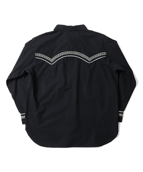 HOUSTON(ヒューストン)の「HOUSTON 刺繍ウエスタンシャツ(シャツ/ブラウス・レディース・ブラック/オフホワイト/テラコッタ・1/0)」の5枚目の写真