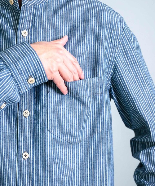 OMNIGOD mens / オムニゴッド] ALEX MILL×OMNIGOD ストライプ