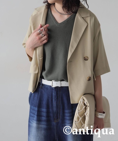 antiqua（アンティカ）の「マットテクスチャーベルト（ベルト・レディース・ホワイト/ブラック/ブラウン・FREE）」の7枚目の写真