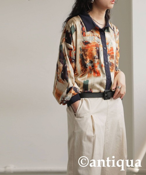 antiqua（アンティカ）の「マットテクスチャーベルト（ベルト・レディース・ホワイト/ブラック/ブラウン・FREE）」の10枚目の写真