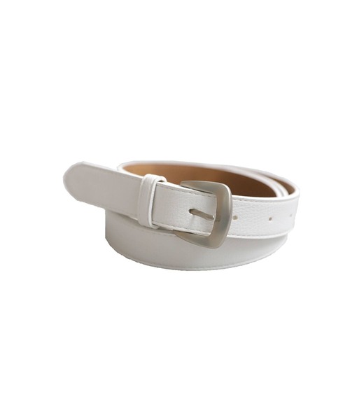 antiqua（アンティカ）の「マットテクスチャーベルト（ベルト・レディース・ホワイト/ブラック/ブラウン・FREE）」の15枚目の写真