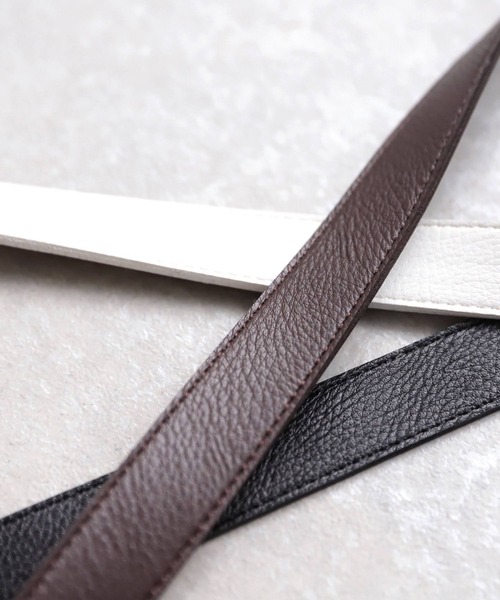 antiqua（アンティカ）の「マットテクスチャーベルト（ベルト・レディース・ホワイト/ブラック/ブラウン・FREE）」の19枚目の写真