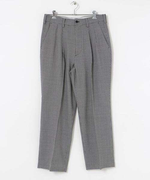 URBAN RESEARCH（アーバンリサーチ）の「new basic ウールツイルワイドスラックス（その他パンツ・メンズ・ブラック/チャコールグレー/ストライプ/チェック・SMALL/MEDIUM/LARGE）」の19枚目の写真