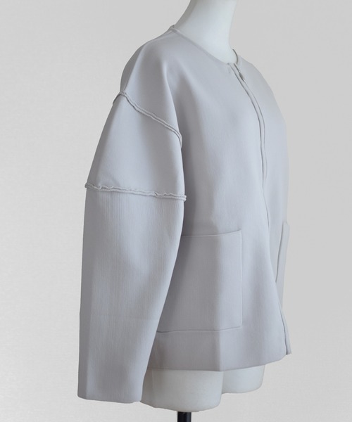 Marient(マリエント)の「ボリュームショルダージップCD(カーディガン/ボレロ・レディース・ライトグレー/チャコール・FREE)」の18枚目の写真