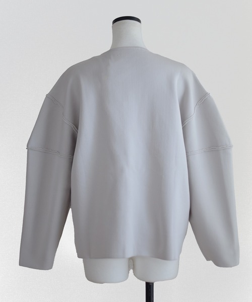 Marient(マリエント)の「ボリュームショルダージップCD(カーディガン/ボレロ・レディース・ライトグレー/チャコール・FREE)」の19枚目の写真