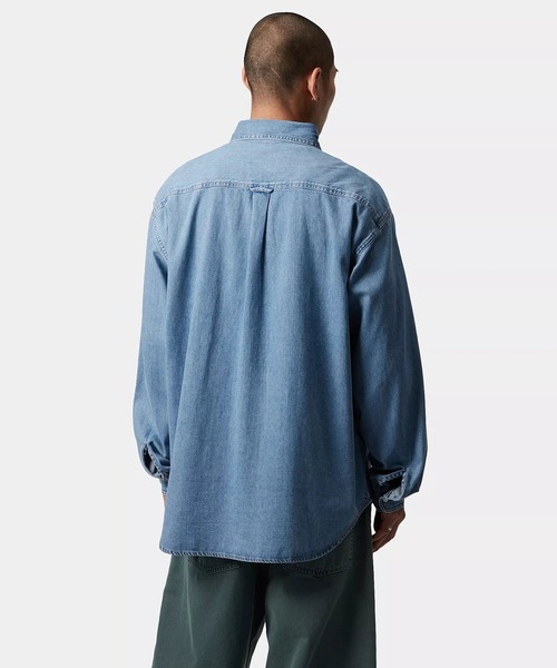 Carhartt S/S Lucas Shirt デニムシャツ Carhartt WIP L/S Lucas Shirt, Blue | Official Online Store