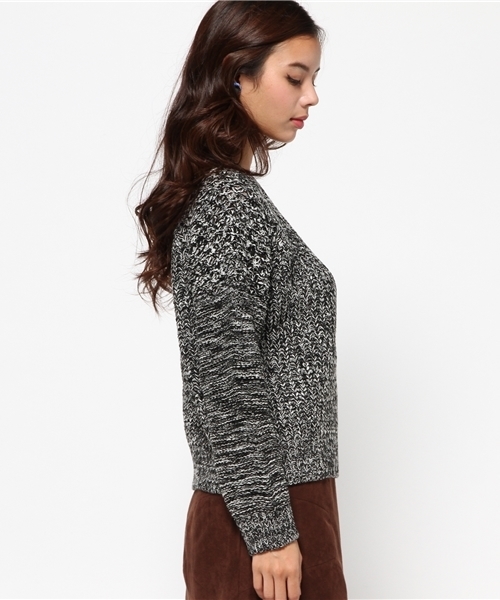 SLY（スライ）の「POPCORN LG TOPS-S（ニット/セーター・レディース・オフホワイト/ネイビー/マルチ・FREE）」の5枚目の写真