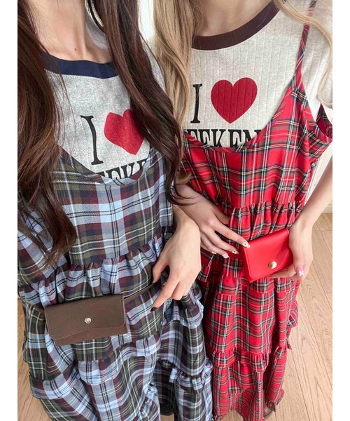 WC(ダブル シー)の「《EC限定★》ボリュームティアードキャミワンピース(ワンピース・レディース・ブルー/レッド/アイボリー・FREE)」の17枚目の写真