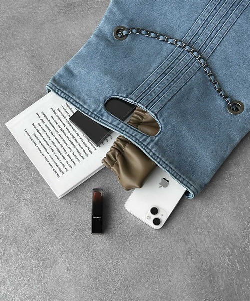 セール】デニムチェーンショルダーバッグ（ショルダーバッグ）｜LOWO