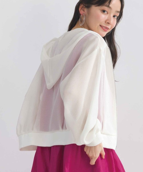 PICCIN(ピッチン)の「メッシュパーカー(パーカー・レディース・ブラック/オフホワイト/ネイビー・M)」の22枚目の写真