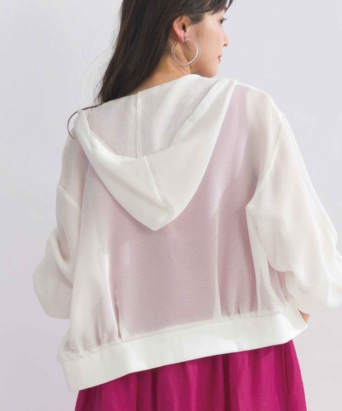 PICCIN(ピッチン)の「メッシュパーカー(パーカー・レディース・ブラック/オフホワイト/ネイビー・M)」の21枚目の写真