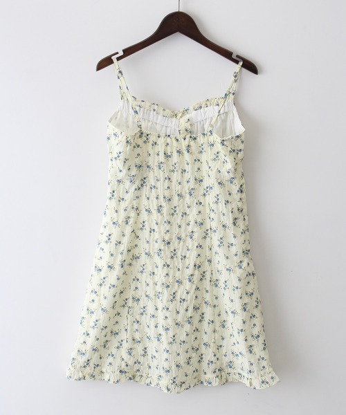 SpRay（スプレイ）の「小花柄ミニキャミワンピース（ワンピース・レディース・ブラック/アイボリー・FREE）」の17枚目の写真