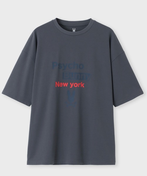 Psycho Bunny（サイコバニー）の「[WEB限定]グラフィックロゴ ワイドリラックスTシャツ（Tシャツ/カットソー・メンズ・チャコールグレー/ブラック・SMALL/MEDIUM/LARGE/X-LARGE）」の3枚目の写真