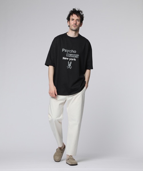 Psycho Bunny（サイコバニー）の「[WEB限定]グラフィックロゴ ワイドリラックスTシャツ（Tシャツ/カットソー・メンズ・チャコールグレー/ブラック・SMALL/MEDIUM/LARGE/X-LARGE）」の8枚目の写真