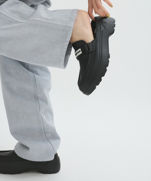 ADAM ET ROPE'（アダムエロペ）の「【HUNTER for ADAM ET ROPE'】別注  LOAFER MULE（ローファー・レディース・ブラック・23/24/25）」の6枚目の写真