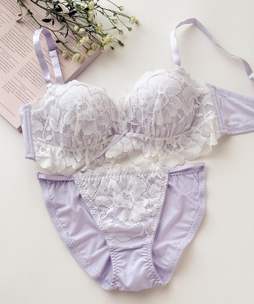 fran de lingerie（フランデランジェリー）の「ブラ＆ショーツセット　Bra&shorts（ブラ&ショーツ・レディース・ホワイト×イエロー/エメラルド/ピンク系その他/ライトブラウン/ブルー/サックスブルー/ホワイト/ホワイト×パープル/ピンク/クリーム/ライトパープル/クリアブラック/ブラック系その他/アイボリー系/グレイッシュブルー/ホワイト×ブラウン/ブラック/ホワイト×ブラック/アイボリー/ピンクベージュ/ベビーピンク/ホワイト系/ブラック系/ブルー系その他/ダークグレー/ミント/ネイビー×ホワイト/ホワイト×ライトグレー/アイボリー系1/ライトグリーン/モスグリーン/パープル系その他/サックスブルー系/ホワイト系その他/ピンク系その他3/ホワイト×グレー/イエロー系その他2/ライトピンク/ブルーグリーン/クリアグリーン/ホワイト系1/ブルー系その他2/イエロー系その他/ライトイエロー/ブラック系2/パープル系その他2/ブラック系4/ブラック系3/イエロー系その他3/ホワイト×ブルー/ラベンダー/ブラック系1/ダークグリーン/スモークピンク/ブルー系その他3/パープル系その他3/パープル系その他4/イエロー系その他4/ピンク系その他4/ホワイト系2/ホワイト系3/ホワイト系4/ホワイト系5/ピンク系/ブラック系6/ブラック系7/ブラック系8/ブラック系9/サックスブルー系1/ライトグリーン系/ライトグリーン系1/グレイッシュベージュ/ブラック×ゴールド/ホワイト系7/パープル系その他5/パープル系その他6/サンドベージュ/ライトグリーン系2/ブラック系その他2/グレー系/ピンク系1/ホワイト系6/ブルー系その他4/イエロー系その他5/ライトオレンジ系/パープル系その他7/ピンク系2/パープル系/ホワイト×ライトピンク/ブラック系その他3/ホワイト×ピンク/クリアブルー/サックスブルー系2/セージグリーン/レモンイエロー/パープル系2/パープル系1/ベージュ/ブルー系/ホワイト系8/ライトイエロー系/ライトイエロー系1/チャコールグレー/ピンク系3/ピンク系4/ブラック系その他4/ピンク系5/ピンク系7/サックスブルー系3/ホワイト系9/ブルーグレー/ブラック×グリーン/グレー系その他/ピンク系6/ピンク系8/シルバー・C75/C70/B75/B70/A70/D65/C65/B65/D75/D70/A75）」の18枚目の写真