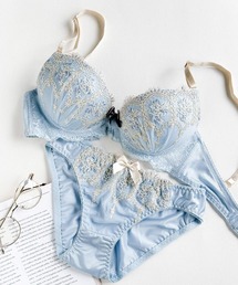 ブラ&ショーツ（ブルー・ネイビー/青色系・ボリュームアップ