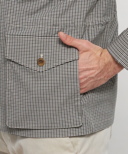 MACKINTOSH LONDON（マッキントッシュ ロンドン）の「ファティーグシャツジャケット（ブルゾン・メンズ・ライトブルー/ベージュ・38/42/40）」の8枚目の写真