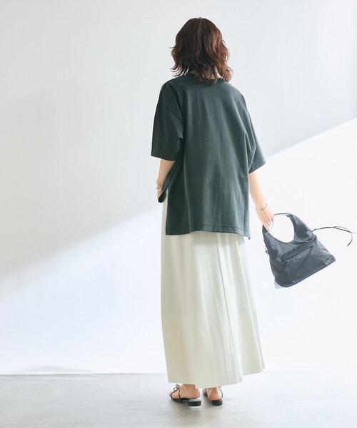 RIVE DROITE(リヴドロワ)の「【セットアップ可】キュプラオーバーTee(Tシャツ/カットソー・レディース・ホワイト系その他/チャコールグレー/ブラック・FREE)」の19枚目の写真