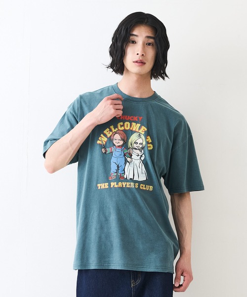 UNIIT(ユニット)の「【Child's Play/チャイルドプレイ】 オリジナルデザイン パウダーブリーチ加工 Tシャツ CHUCKY チャッキー ティファニー ヴィンテージライク 古着ライク(Tシャツ/カットソー・メンズ・ダークグリーン/ブラック・LARGE/MEDIUM/X-LARGE)」の18枚目の写真