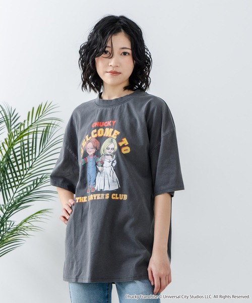 UNIIT(ユニット)の「【Child's Play/チャイルドプレイ】 オリジナルデザイン パウダーブリーチ加工 Tシャツ CHUCKY チャッキー ティファニー ヴィンテージライク 古着ライク(Tシャツ/カットソー・メンズ・ダークグリーン/ブラック・LARGE/MEDIUM/X-LARGE)」の12枚目の写真