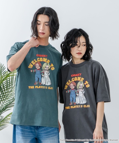 UNIIT(ユニット)の「【Child's Play/チャイルドプレイ】 オリジナルデザイン パウダーブリーチ加工 Tシャツ CHUCKY チャッキー ティファニー ヴィンテージライク 古着ライク(Tシャツ/カットソー・メンズ・ダークグリーン/ブラック・LARGE/MEDIUM/X-LARGE)」の13枚目の写真