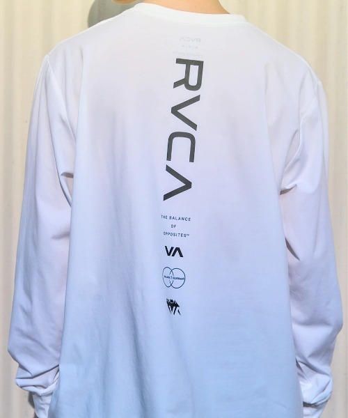 RVCA(ルーカ)の「RVCA メンズ RVCA ESCAPE SFLT 長袖サーフTシャツ 【2025年春夏モデル】/ルーカ水陸両用吸水速乾UV長袖ラッシュガード(水着)(ラッシュガード・メンズ・ブラック/グレー系その他/ホワイト・SMALL/MEDIUM/LARGE/X-LARGE)」の6枚目の写真