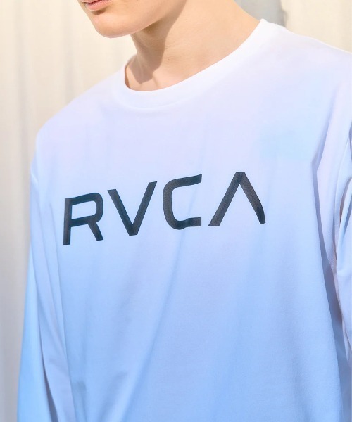 RVCA(ルーカ)の「RVCA メンズ RVCA ESCAPE SFLT 長袖サーフTシャツ 【2025年春夏モデル】/ルーカ水陸両用吸水速乾UV長袖ラッシュガード(水着)(ラッシュガード・メンズ・ブラック/グレー系その他/ホワイト・SMALL/MEDIUM/LARGE/X-LARGE)」の8枚目の写真