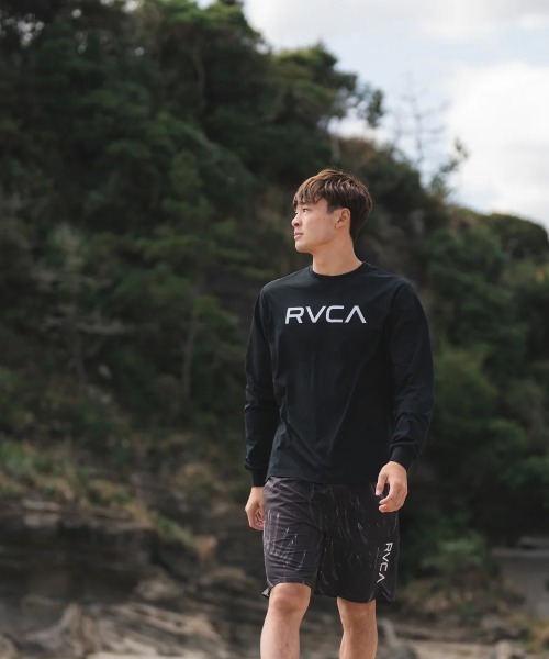 RVCA(ルーカ)の「RVCA メンズ RVCA ESCAPE SFLT 長袖サーフTシャツ 【2025年春夏モデル】/ルーカ水陸両用吸水速乾UV長袖ラッシュガード(水着)(ラッシュガード・メンズ・ブラック/グレー系その他/ホワイト・SMALL/MEDIUM/LARGE/X-LARGE)」の14枚目の写真