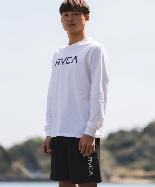 RVCA(ルーカ)の「RVCA メンズ RVCA ESCAPE SFLT 長袖サーフTシャツ 【2025年春夏モデル】/ルーカ水陸両用吸水速乾UV長袖ラッシュガード(水着)(ラッシュガード・メンズ・ブラック/グレー系その他/ホワイト・SMALL/MEDIUM/LARGE/X-LARGE)」の5枚目の写真