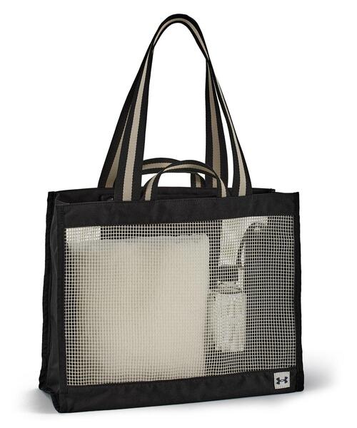 UNDER ARMOUR(アンダーアーマー)の「UAスポーツスタイル メッシュ トートバッグ(ライフスタイル/メンズ/レディース)(ショルダーバッグ・レディース・ベージュ・ONESIZE)」の1枚目の写真