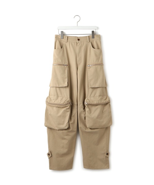 ADAM ET ROPE'(アダムエロペ)の「【TONYWACK(トニーワック)】MULTI POCKET CARGO PANTS(カーゴパンツ・レディース・ベージュ・S)」の1枚目の写真