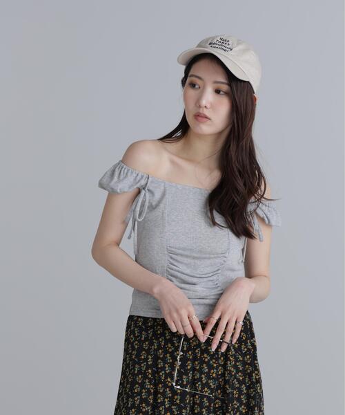 FREE'S MART（フリーズマート）の「◆オフショルリボンカットソー（Tシャツ/カットソー・レディース・グレー/ブラック/ホワイト・FREE）」の11枚目の写真