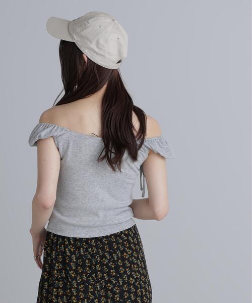 FREE'S MART（フリーズマート）の「◆オフショルリボンカットソー（Tシャツ/カットソー・レディース・グレー/ブラック/ホワイト・FREE）」の12枚目の写真