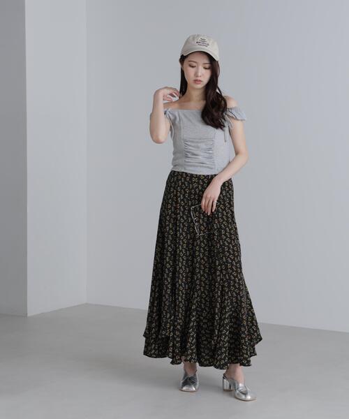 FREE'S MART（フリーズマート）の「◆オフショルリボンカットソー（Tシャツ/カットソー・レディース・グレー/ブラック/ホワイト・FREE）」の14枚目の写真