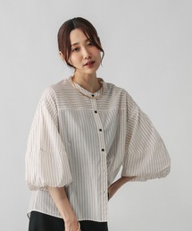 グローバルワーク　ブラウス GLOBAL WORK パンツドレス ノーカラージャケット＊ブラウス