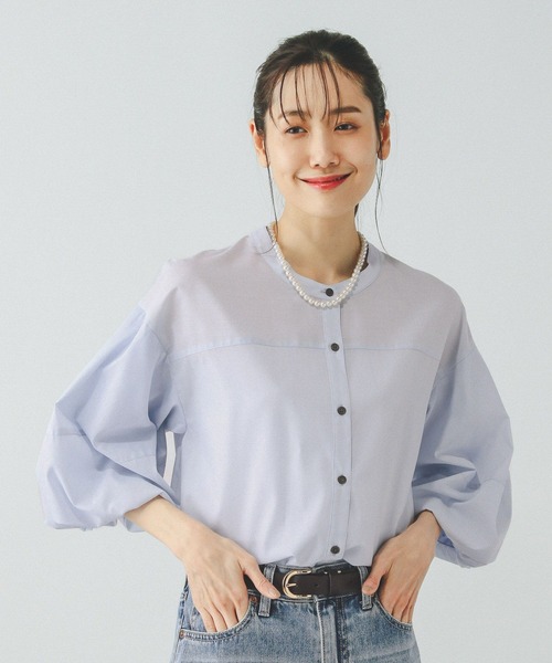グローバルワーク　ブラウス GLOBAL WORK（グローバルワーク）の「袖バルーンブラウス8分袖