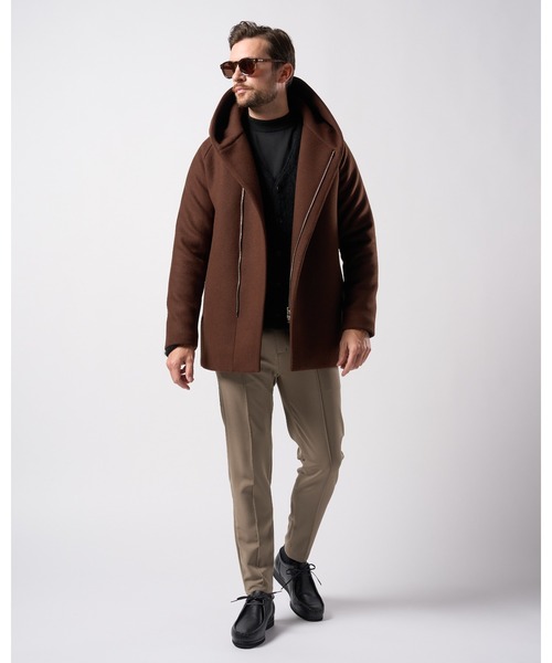 wjk(ダヴルジェイケイ)の「smart pin-tuck slacks(スラックス・メンズ・ネイビー/ブラック/オリーブ・SMALL/MEDIUM/LARGE/X-LARGE/XX-LARGE)」の13枚目の写真