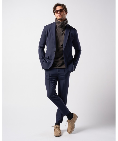 wjk(ダヴルジェイケイ)の「smart pin-tuck slacks(スラックス・メンズ・ネイビー/ブラック/オリーブ・SMALL/MEDIUM/LARGE/X-LARGE/XX-LARGE)」の14枚目の写真
