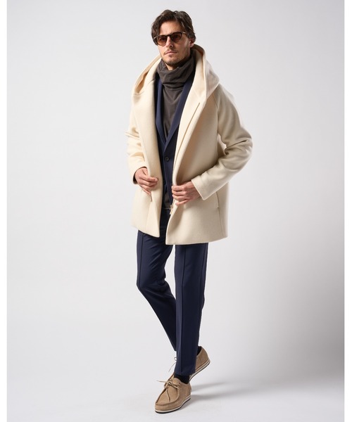 wjk(ダヴルジェイケイ)の「smart pin-tuck slacks(スラックス・メンズ・ネイビー/ブラック/オリーブ・SMALL/MEDIUM/LARGE/X-LARGE/XX-LARGE)」の15枚目の写真