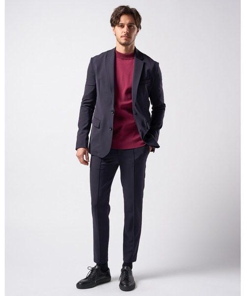 wjk(ダヴルジェイケイ)の「smart pin-tuck slacks(スラックス・メンズ・ネイビー/ブラック/オリーブ・SMALL/MEDIUM/LARGE/X-LARGE/XX-LARGE)」の16枚目の写真