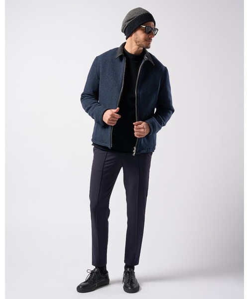 wjk(ダヴルジェイケイ)の「smart pin-tuck slacks(スラックス・メンズ・ネイビー/ブラック/オリーブ・SMALL/MEDIUM/LARGE/X-LARGE/XX-LARGE)」の6枚目の写真