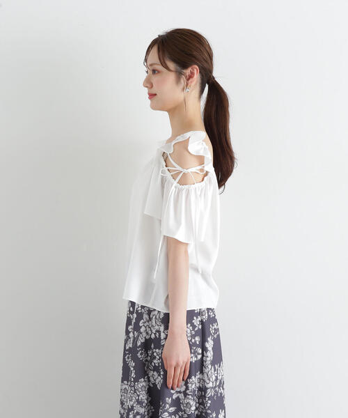 PROPORTION BODY DRESSING（プロポーションボディドレッシング）の「フリルリボンブラウス / 1215110509（シャツ/ブラウス・レディース・ホワイト/ネイビー/カーキ・FREE）」の10枚目の写真