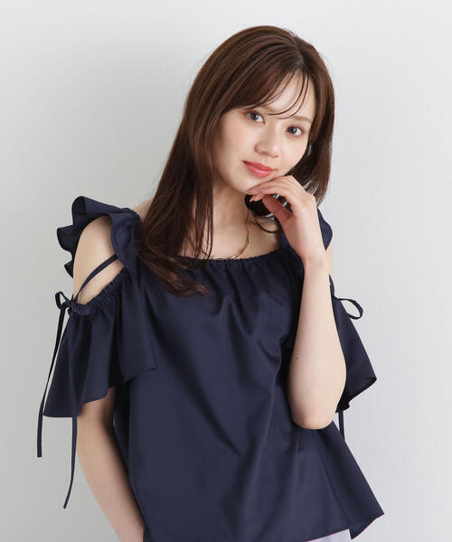 PROPORTION BODY DRESSING（プロポーションボディドレッシング）の「フリルリボンブラウス / 1215110509（シャツ/ブラウス・レディース・ホワイト/ネイビー/カーキ・FREE）」の16枚目の写真